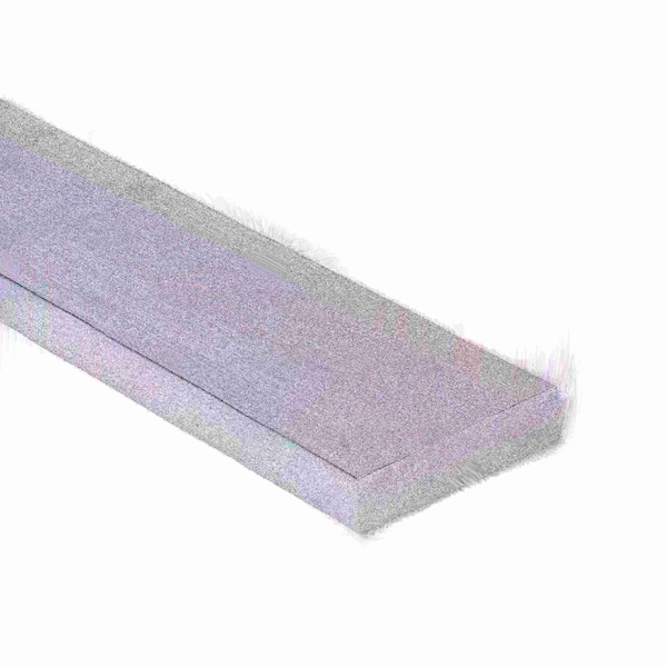 Remington Industries 1" X 2" Aluminum Flat Bar, 6061, 2" Lngth, T6511 Mill Stock, Extruded, 1.0" Dia 1.0X2.0FLT6061T6511-2 - main
